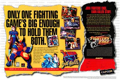 X-Men vs. Street Fighter - Advertisement Flyer - Front Image