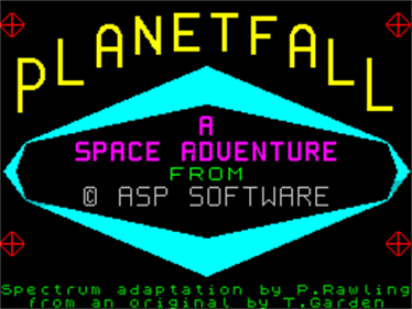 Planetfall (Argus Press Software) - Screenshot - Game Title Image