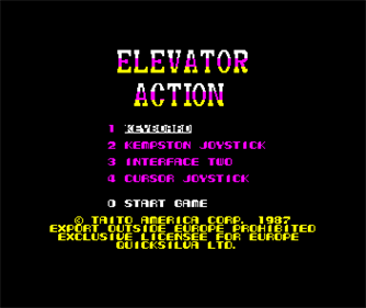 Elevator Action - Screenshot - Game Select Image