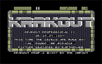 Krakout Professional II - Screenshot - Game Title Image