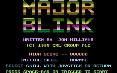 Major Blink: Berks 2 - Screenshot - Game Title Image
