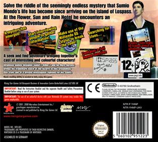 Flower, Sun and Rain: Murder and Mystery in Paradise - Box - Back Image