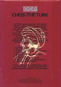 Chess: The Turk - Box - Back Image