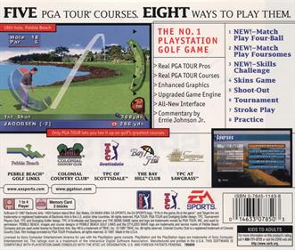PGA Tour 98 - Box - Back Image