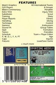 World Cup (Cult Games) - Box - Back Image