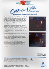 One-on-One Basketball - Box - Back Image