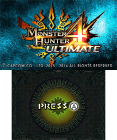 Monster Hunter 4 Ultimate - Screenshot - Game Title Image