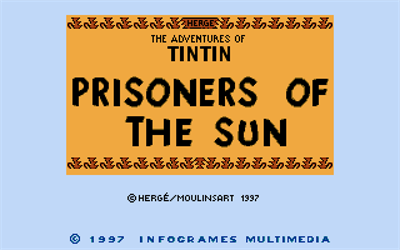 The Adventures of Tintin: Prisoners of the Sun - Screenshot - Game Title Image