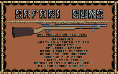 Safari Guns - Screenshot - Game Title Image