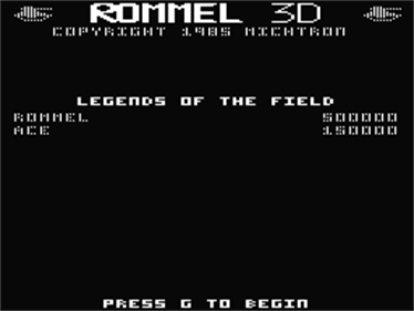 Rommel 3D - Screenshot - Game Title Image