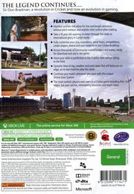 Don Bradman Cricket 14 - Box - Back Image