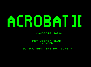 Acrobat II - Screenshot - Game Title Image