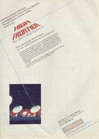 High Frontier - Advertisement Flyer - Front Image