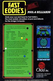 Fast Eddie's Pool & Billiards - Box - Back Image