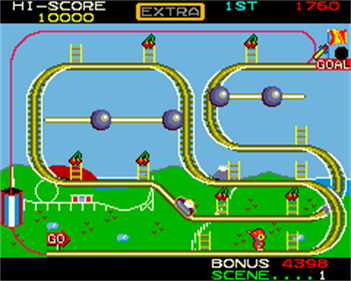 Mr. Do!'s Wild Ride - Screenshot - Gameplay Image