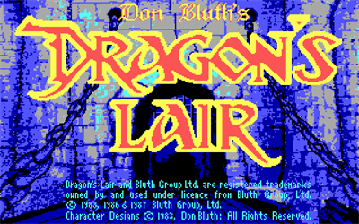 Dragon's Lair - Screenshot - Game Title Image