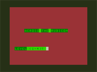 Across the Rubicon - Screenshot - Game Title Image