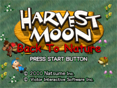 Harvest Moon: Back to Nature - Screenshot - Game Title Image