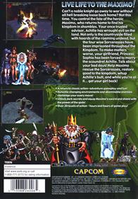 Maximo: Ghosts to Glory - Box - Back Image