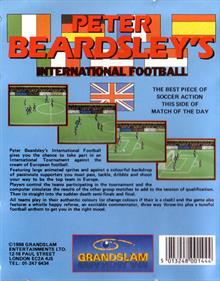 Peter Beardsley's International Football - Box - Back Image