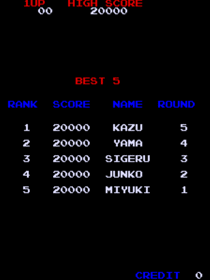 Dig Dug II - Screenshot - High Scores Image