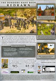 Empire Earth II: The Art of Supremacy - Box - Back Image