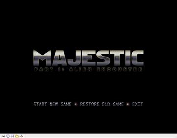 Majestic Part 1: Alien Encounter - Screenshot - Game Title Image