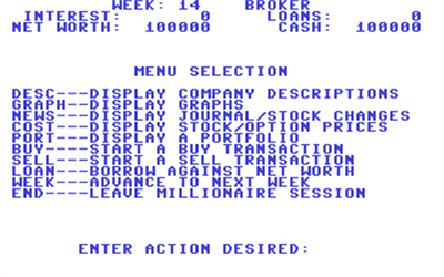 Millionaire: The Stock Market Simulation - Screenshot - Gameplay Image
