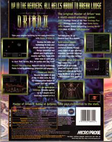 Master of Orion II: Battle at Antares - Box - Back Image