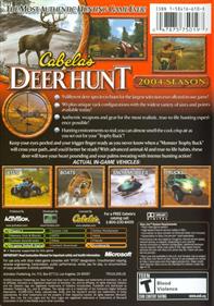 Cabela's Deer Hunt: 2004 Season - Box - Back Image