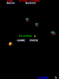 Dig Dug II - Screenshot - Game Over Image