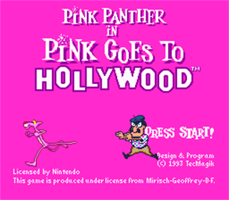 Pink Goes to Hollywood - Screenshot - Game Title Image