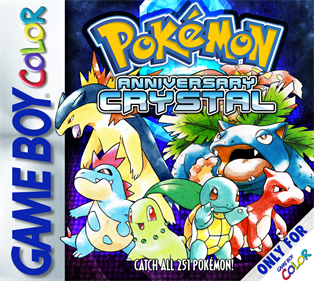 Pokémon Anniversary Crystal - Fanart - Box - Front Image