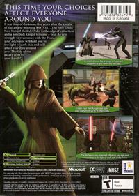 Star Wars: Knights of the Old Republic II: The Sith Lords - Box - Back Image