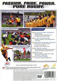 Rugby 2004 - Box - Back Image