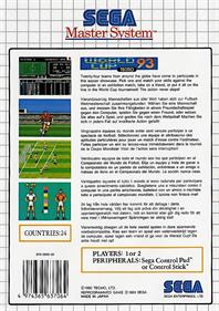 Tecmo World Cup '93 - Box - Back Image