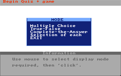 Answer Back: Junior Quiz - Screenshot - Game Select Image