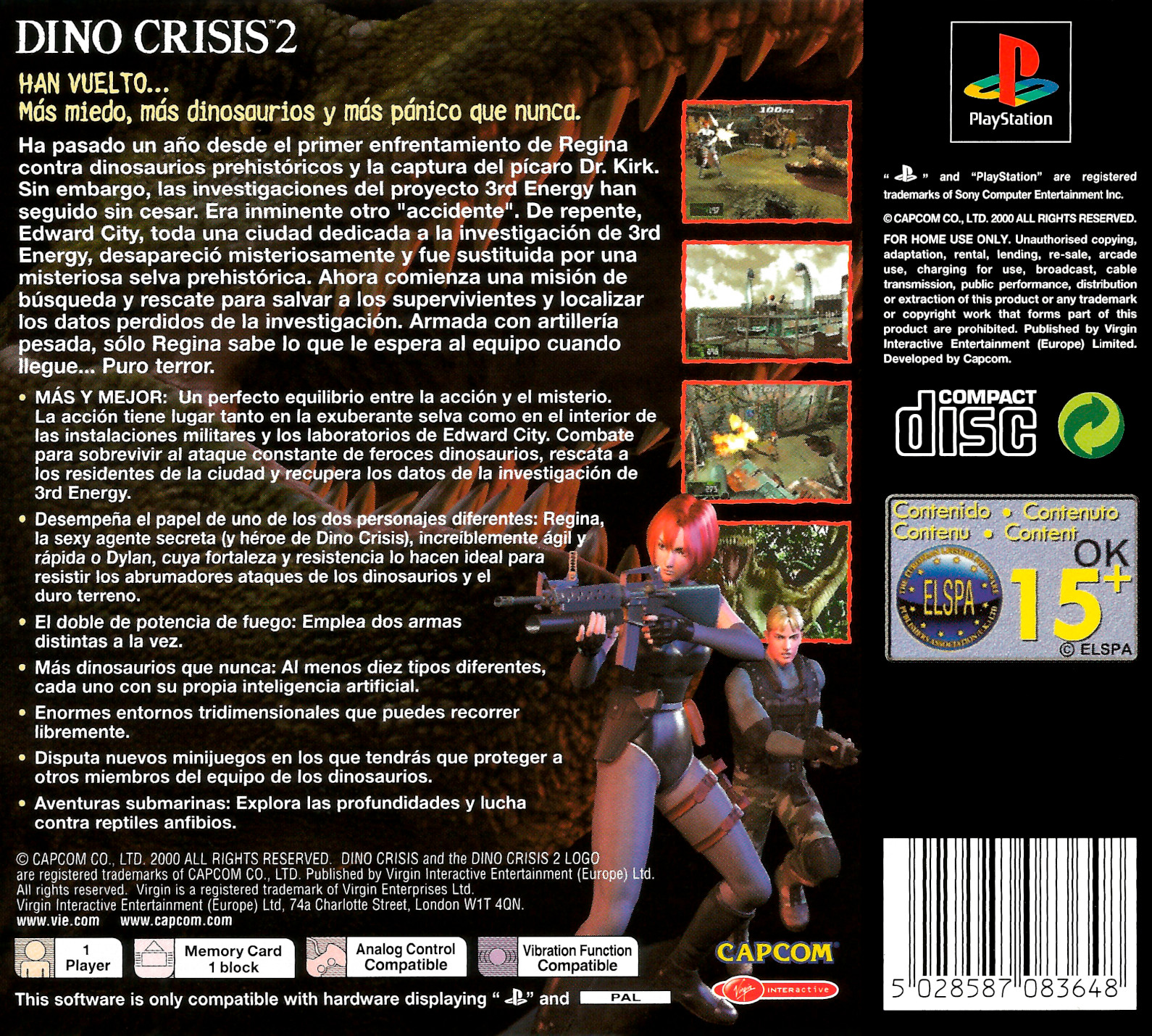 Dino Crisis (series), Capcom Database