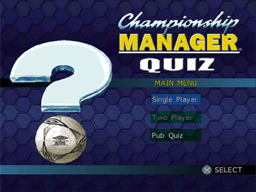 Championship Manager Quiz - Screenshot - Game Title Image