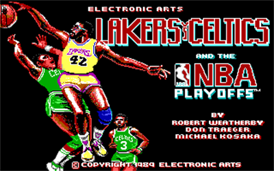 Lakers versus Celtics and the NBA Playoffs - Screenshot - Game Title Image