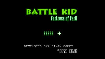 Battle Kid: Fortress of Peril - Screenshot - Game Title Image