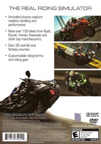 Tourist Trophy: The Real Riding Simulator - Box - Back Image