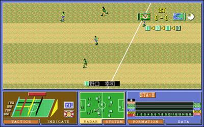 J. League Professional Soccer 1995 - Screenshot - Gameplay Image