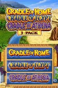 3 Game Pack!: Cradle of Rome / Cradle of Athena / Cradle of Egypt - Screenshot - Game Title Image