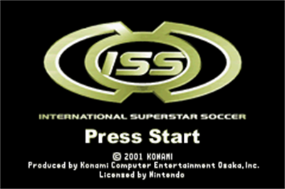 International Superstar Soccer - Screenshot - Game Title Image