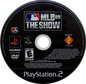 MLB 08: The Show - Disc Image