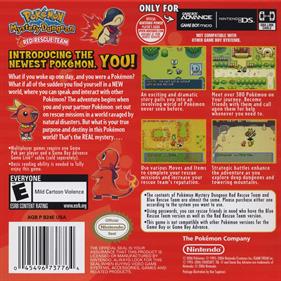 Pokémon Mystery Dungeon: Red Rescue Team - Box - Back Image