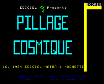 Pillage Cosmique - Screenshot - Game Title Image