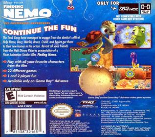 Finding Nemo: The Continuing Adventures - Box - Back Image