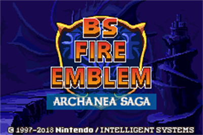 BS Fire Emblem: Archanea Saga - Screenshot - Game Title Image